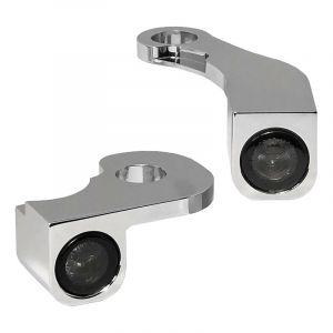 Clignotants Heinz Bikes Harley Softail Fat Bob 18-23 chrome