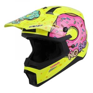 Casque cross enfant Noend Donuts jaune fluo- Y-M