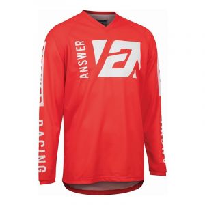 Maillot cross enfant Answer A22 Syncron Merge Kids rouge/blanc- L