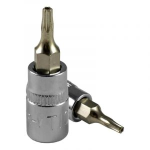 Douille JBM 1/4ââ torx T15 percÃ©e chromÃ©e