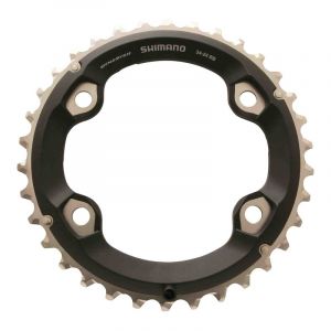 Plateau VTT Shimano SLX M7000 2x11v ext&Atilde;&copy;rieur (34 &Atilde;&nbsp; 38 dents) noir-