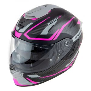 Casque int&Atilde;&copy;gral Scorpion Exo 1400 Evo 2 Air Accord noir mat/rose- XS