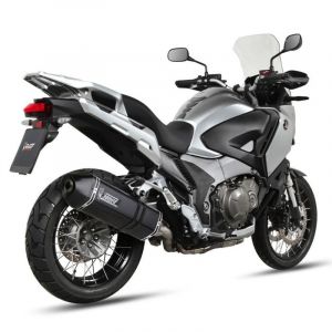Silencieux Mivv Speed Edge inox noir Honda 1200 Crosstourer 12-16