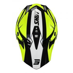 Casquette cross Shot pour casque Pulse Revenge noir/jaune fluo/blanc b