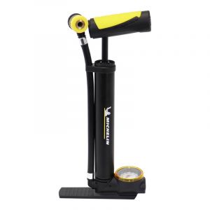 Pompe Ã  pied pliable Michelin bleu/noir (avec manomÃ¨tre 8 bars )