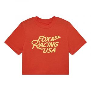 Crop top Fox Racing W Fox Usa Baby blood orange- M