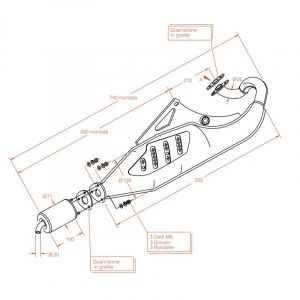 Pot dâÃ©chappement Sitoplus pour Aprilia SR 50 WWW AC 97-02