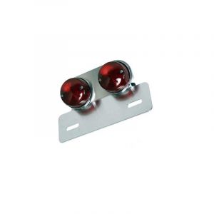 Feu Arri&Atilde;&uml;re Universel Tun'R Sur Platine argent Double Rond Rouge