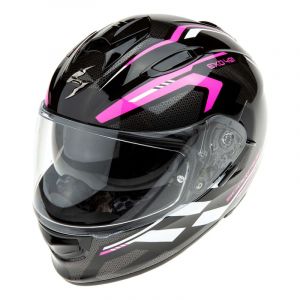 Casque int&Atilde;&copy;gral Scorpion Exo-491 Kripta noir/rose/blanc- 2XS