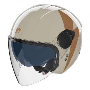 Casque jet Nolan N20-2 Visor Impeto 343 beige/marron- S