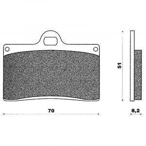 Plaquettes de Frein C4 - BP091 - RS 250 TZR 125