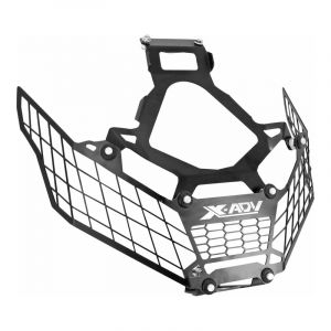 Grille de protection de phare avant Avoc noir pour Honda 750 X-Adv 17-
