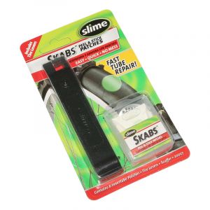 Kit de rÃ©paration Slime rustines Ã25mm + 2 dÃ©montes pneus