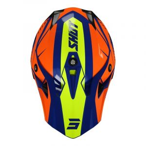 Casquette cross Shot pour casque Pulse Revenge navy/orange/jaune fluo