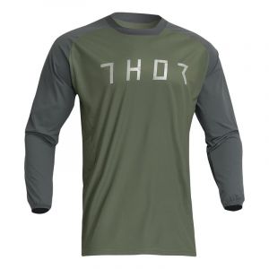 Maillot enduro Thor Terrain vert/anthracite- L