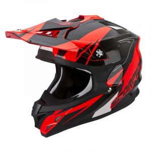 Casque cross Scorpion VX-15 EVO AIR Krush Fluo Rouge- M