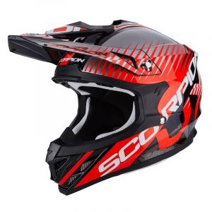 Casque cross Scorpion VX-15 EVO AIR SIN noir/rouge fluo- L