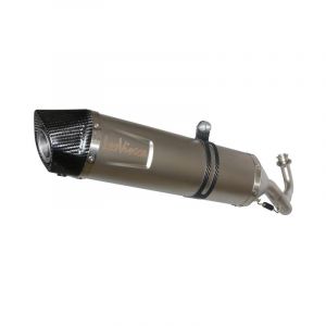 Silencieux Leovince LV One Evo inox casquette carbone pour Gilera GP 8