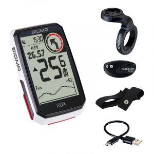 Compteur GPS Sigma Rox 4.0 blanc (+ capteur cardio)