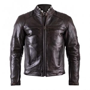 Blouson cuir Helstons Trust marron- S