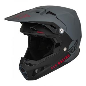 Casque cross Fly Racing Formula CC Centrum gris mat/noir (ECE 22.05)-