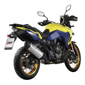 Silencieux MIVV Speed Edge inox / casquette carbone Suzuki V-Strom 800