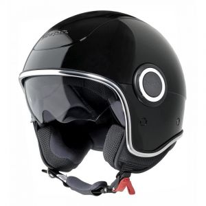 Casque jet Vespa VJ1 noir (ECE 22.05)- XS