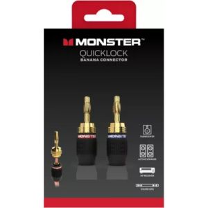Fiche Haut-parleur MONSTERCABLE AUDIO QUICKLOCK FICHES BANANES 2X2