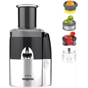 Extracteur de jus MAGIMIX 18083F Juice Expert 4 Chrome et Noir