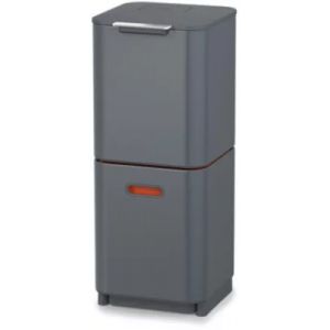Poubelle tri s&eacute;lectif JOSEPH JOSEPH Totem Compact 40L Graphite
