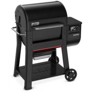 Barbecue pellet WEBER Searwood 600 black sur chariot thermostat digital, 61cm