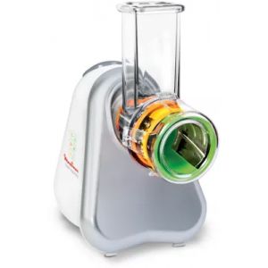 R&acirc;pe l&eacute;gumes &eacute;lectrique MOULINEX DJ753E10 FRESH EXPRESS ARGENT 3 CONES