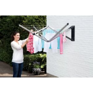 Etendoir &agrave; linge BRABANTIA S&eacute;choir mural wall fix