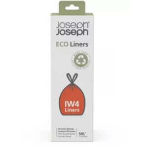 Sac poubelle JOSEPH JOSEPH recycles 50L gris IW4 lot de 20