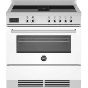 Piano de cuisson induction avec hotte int&eacute;gr&eacute;e BERTAZZONI PROCH94I1EBIT blanc