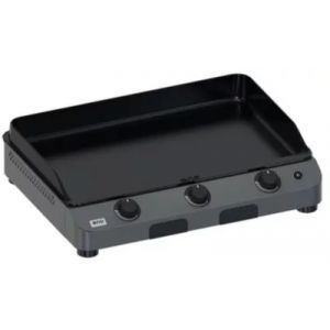 Plancha gaz ENO FUSION 75 Gris cargo 3 br&ucirc;leurs &agrave; poser, 74x40 cm