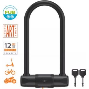 Antivol CASR en U certifi&eacute; Fub 2 roues Noir