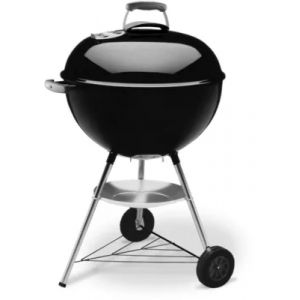 Barbecue charbon WEBER Bar B-Kettle black sur pieds 57 cm