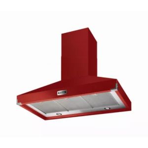 Hotte d&eacute;corative murale FALCON PKR110 SUP EXT ROUGE NICKEL