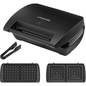 Gaufrier, croque monsieur LAGRANGE Mini Maxi 2 plaques gaufre+croque 28463