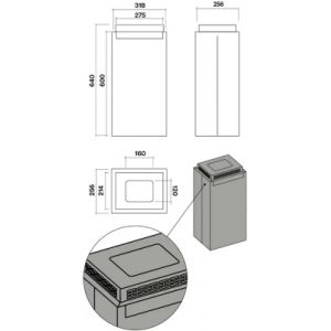 Filtre hotte FALMEC CHARBON ZEOLITE BOX ILOT-KACL.949IF