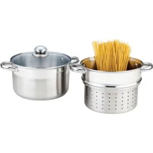 Cuit p&acirc;tes ESSENTIELB Vapeur Inox diam 24 cm avec panier