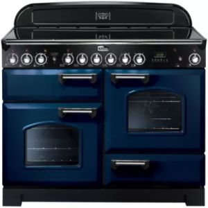 Piano de cuisson vitroc&eacute;ramique FALCON CLASSIC DELUXE 110 BLEU ROI CHROME