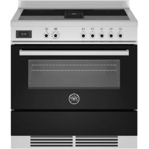 Piano de cuisson induction avec hotte int&eacute;gr&eacute;e BERTAZZONI PROCH94I1ENET noir brillant