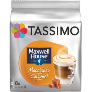 Dosette TASSIMO Caf&eacute; Maxwell House Macchiato Caramel X8