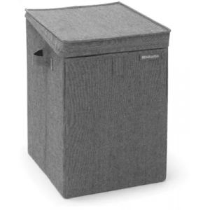 Panier &agrave; linge BRABANTIA empilable noir 35 litres