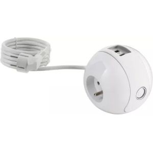 Multiprise USB WATT AND CO Wattball Blanc
