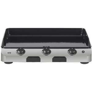 Plancha gaz ENO FUSION 75 cm Inox 3 br&ucirc;leurs &agrave; poser, 70x40 cm