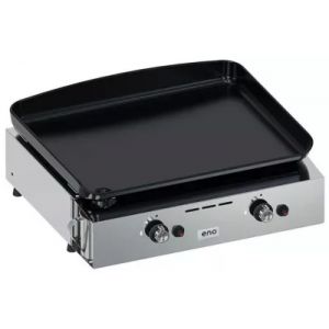 Plancha gaz ENO Initial 50 Inox 2 br&ucirc;leurs &agrave; poser, 47x36 cm