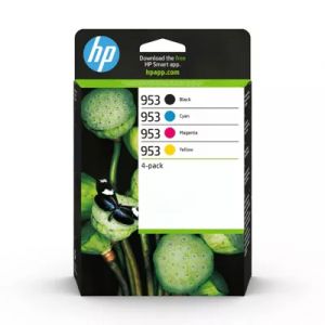 Cartouche d'encre HP Pack Multipack 953 Originales (Noir + 3 Couleurs) - 3HZ51AE